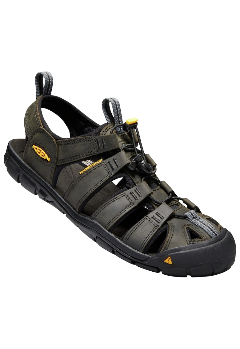 Sandale barbati -  KEN1201079401S9 - Piele intoarsa - Negru/Kaki