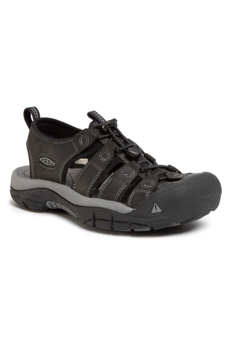 Sandale trekking  Newport - Piele - Negru - Negru