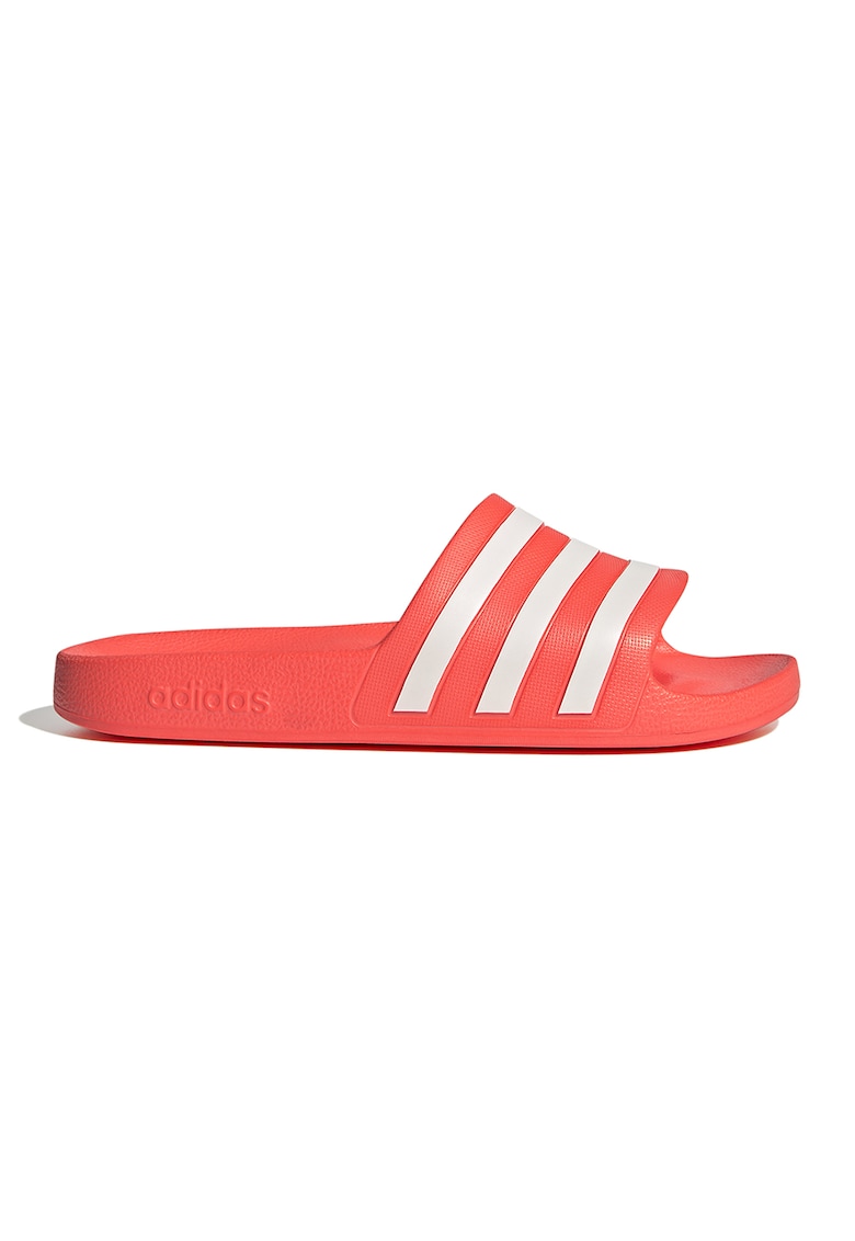 Papuci din cauciuc Adilette Aqua - Alb/Portocaliu mandarina