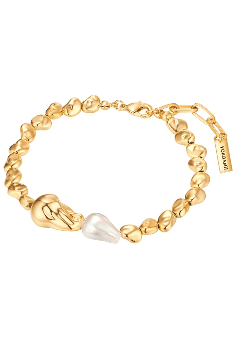 Bratara de aur de 14K filat - cu perle - Auriu