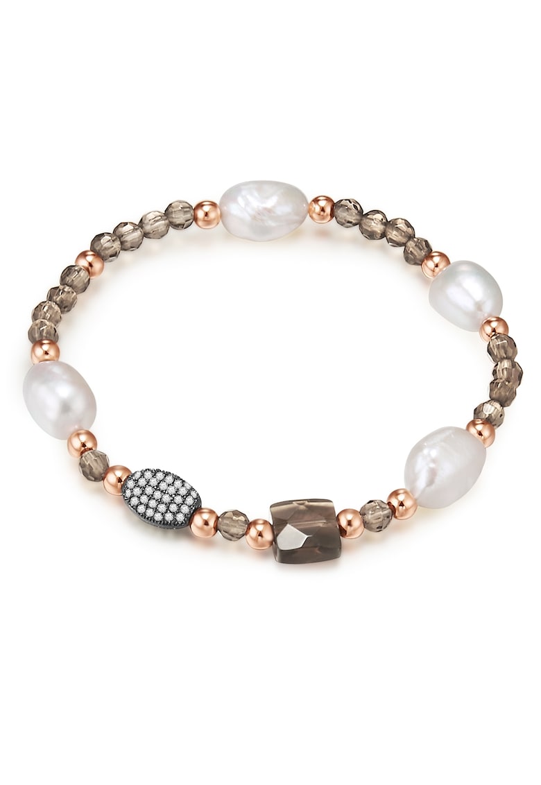 Bratara cu margele placata cu aur de 14K - Auriu rose