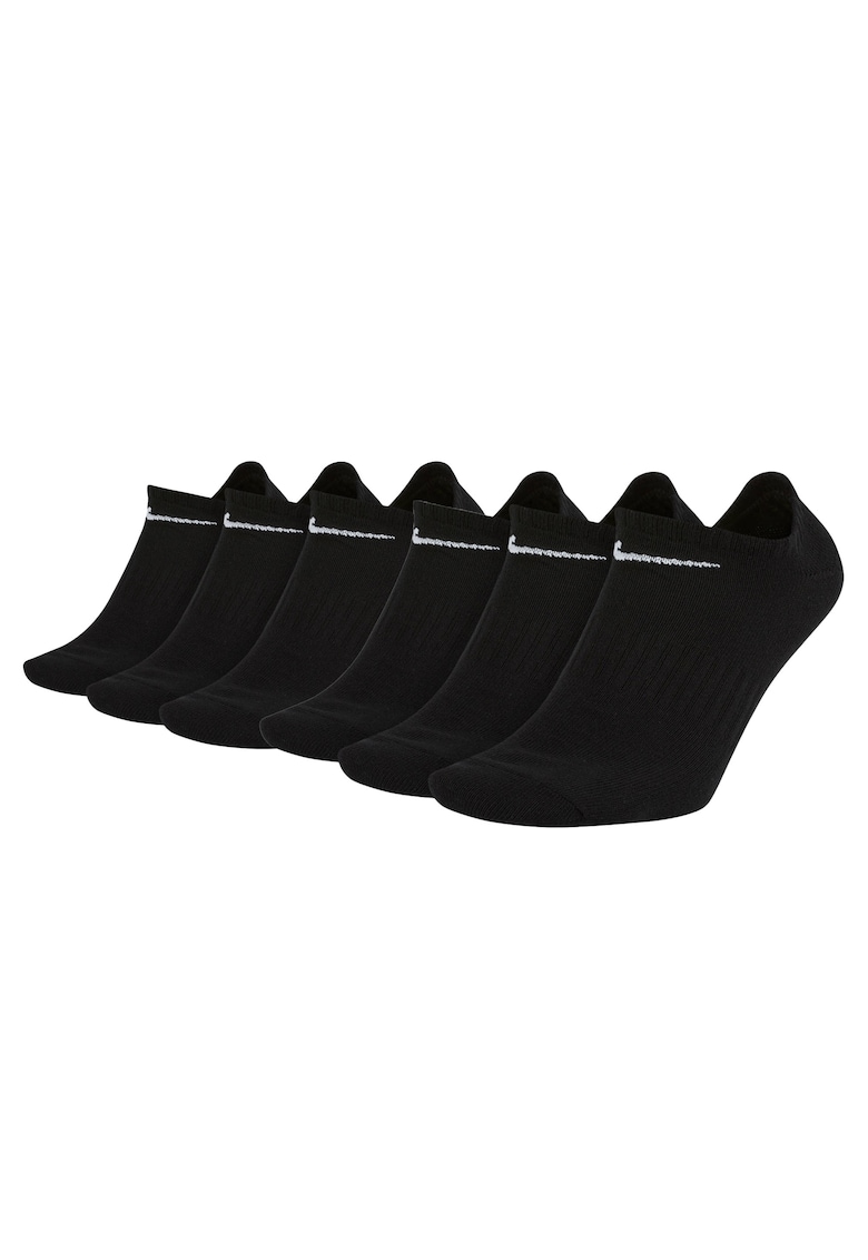 Set de sosete unisex pana la glezna - 6 perechi - Negru