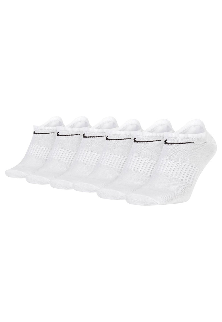 Set de sosete unisex pana la glezna - 6 perechi - Alb