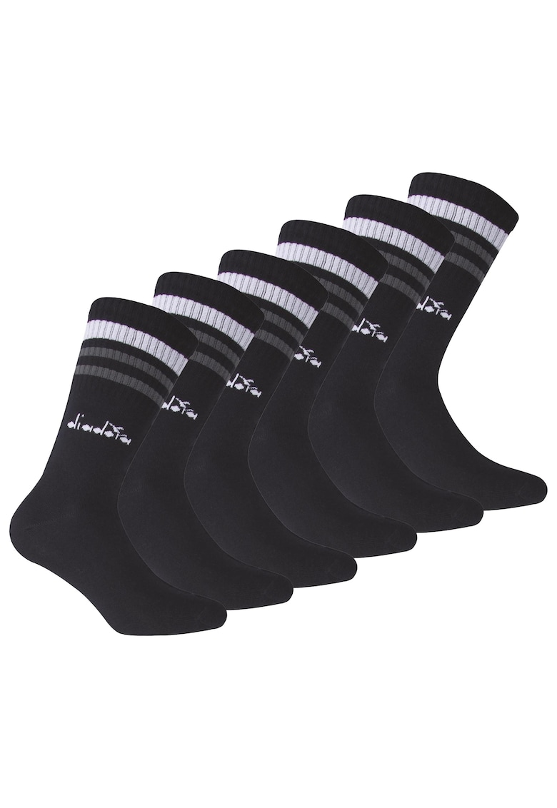 Set de sosete lungi unisex - 6 perechi - Albastru inchis