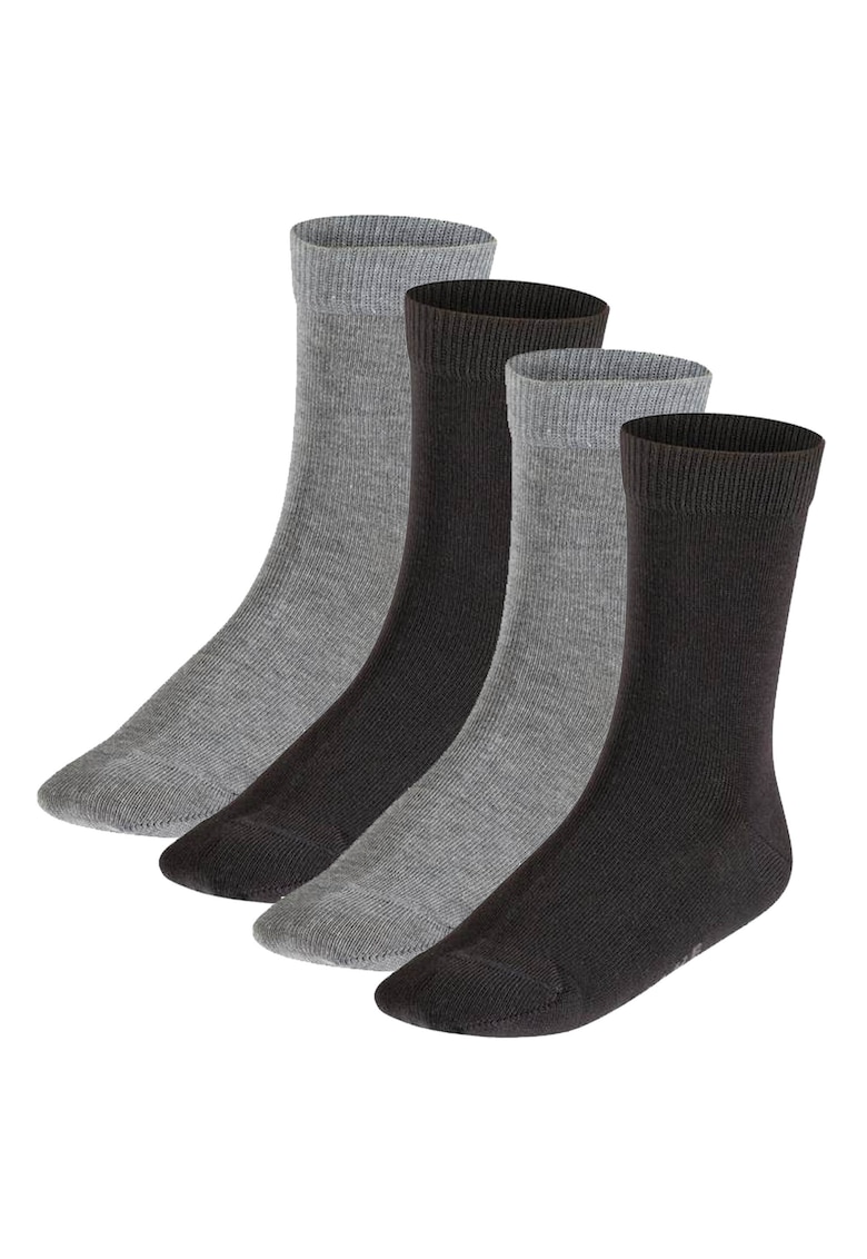 Set de sosete lungi Happy - 2 perechi - Negru/Gri