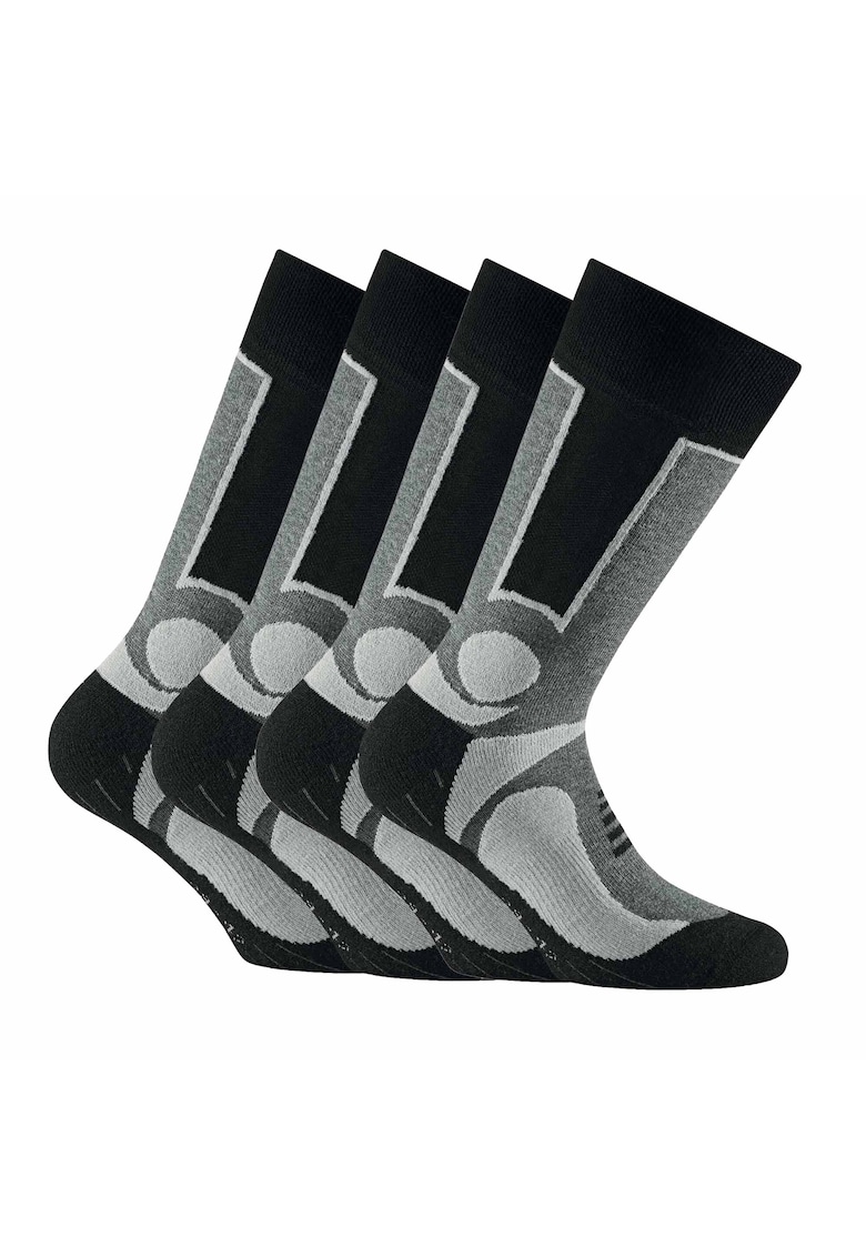 Set de sosete unisex lungi - 4 perechi - Gri