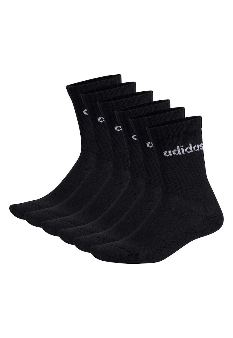 Set de sosete lungi unisex - 6 perechi - Negru