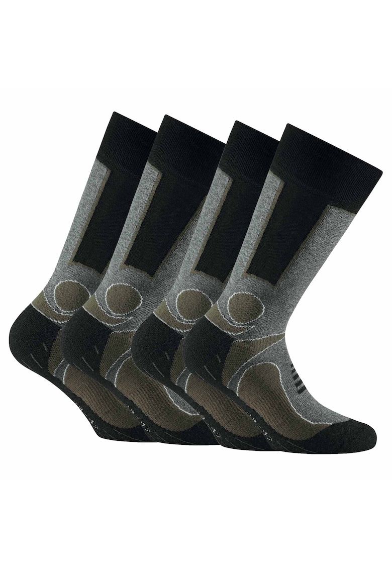 Set de sosete unisex lungi - 4 perechi - Kaki