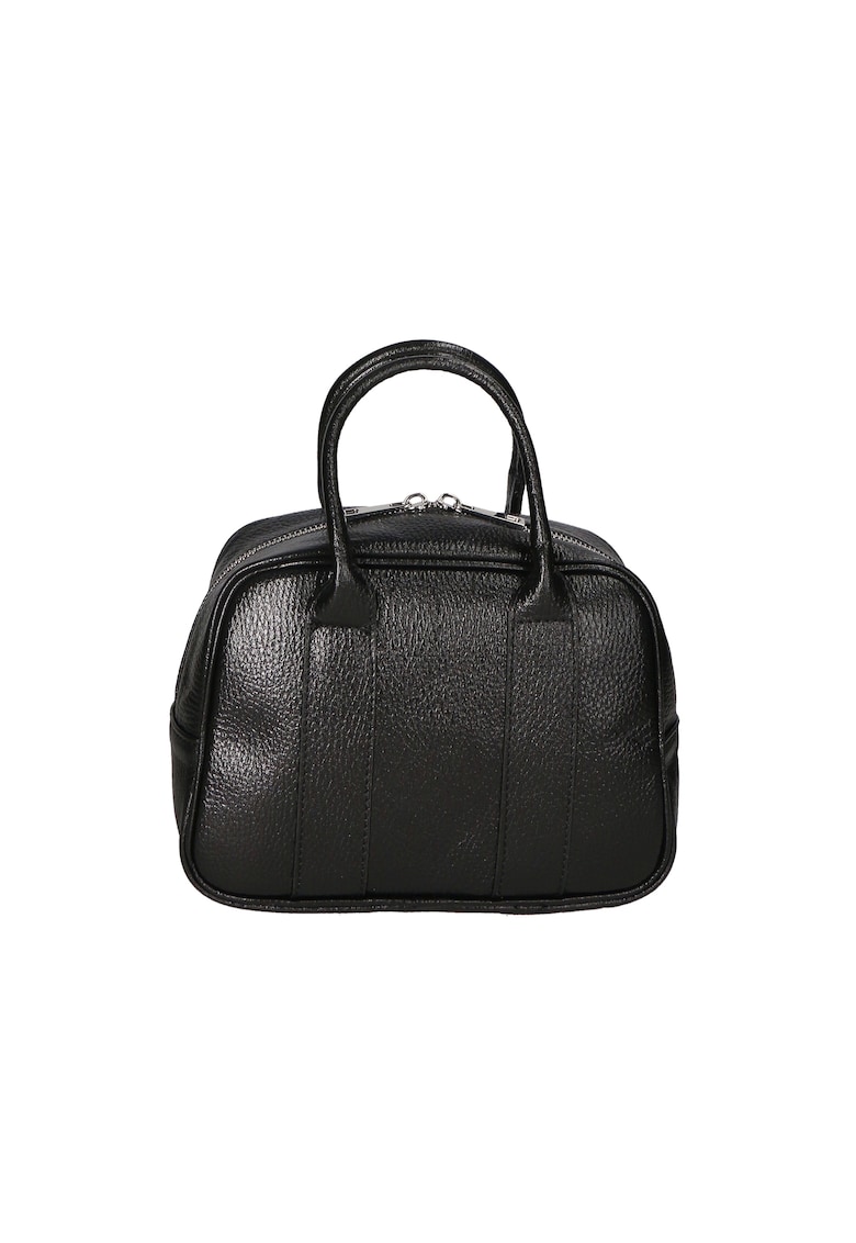 Geanta crossbody de piele - Negru