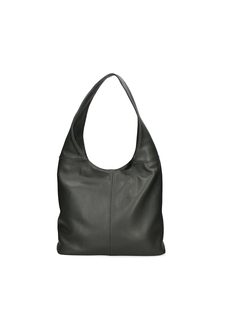 Geanta hobo de piele - Verde inchis