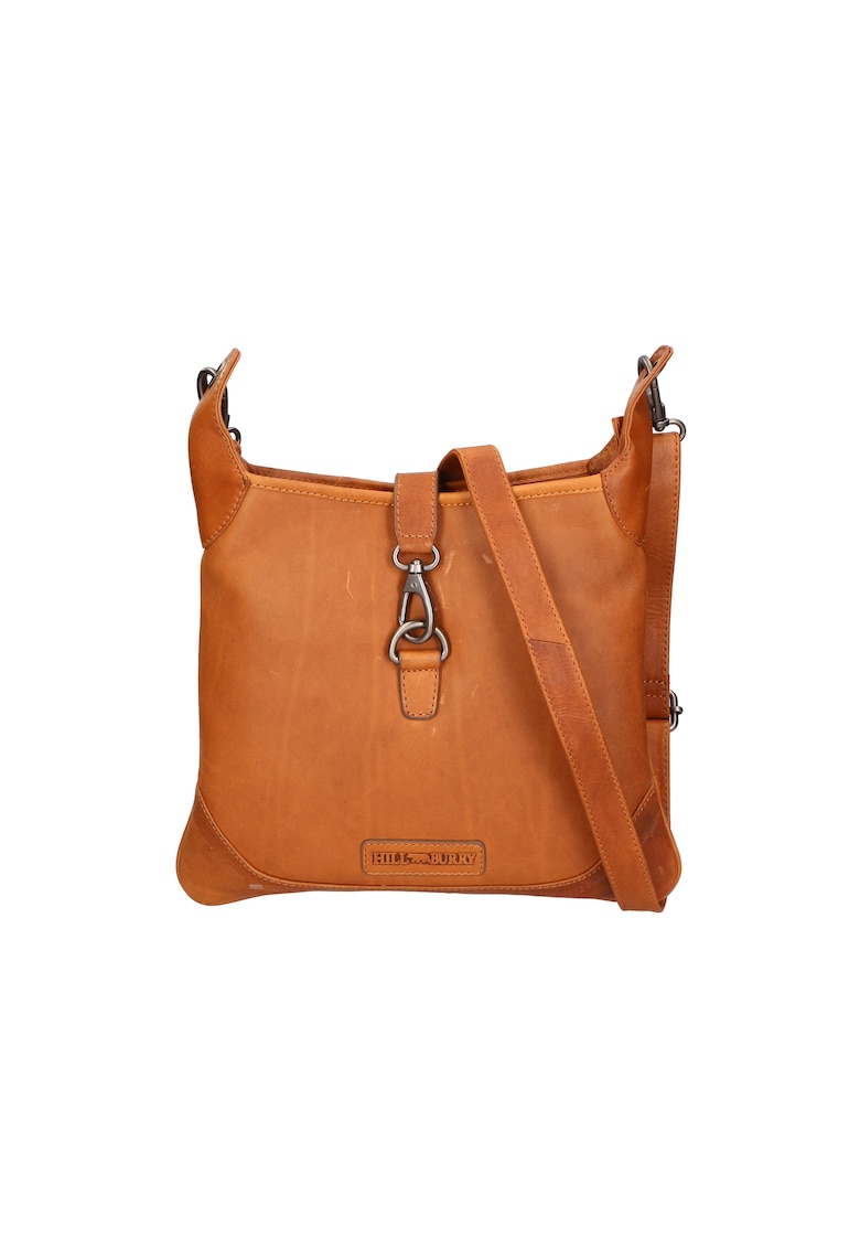 Geanta crossbody unisex de piele - Caramel