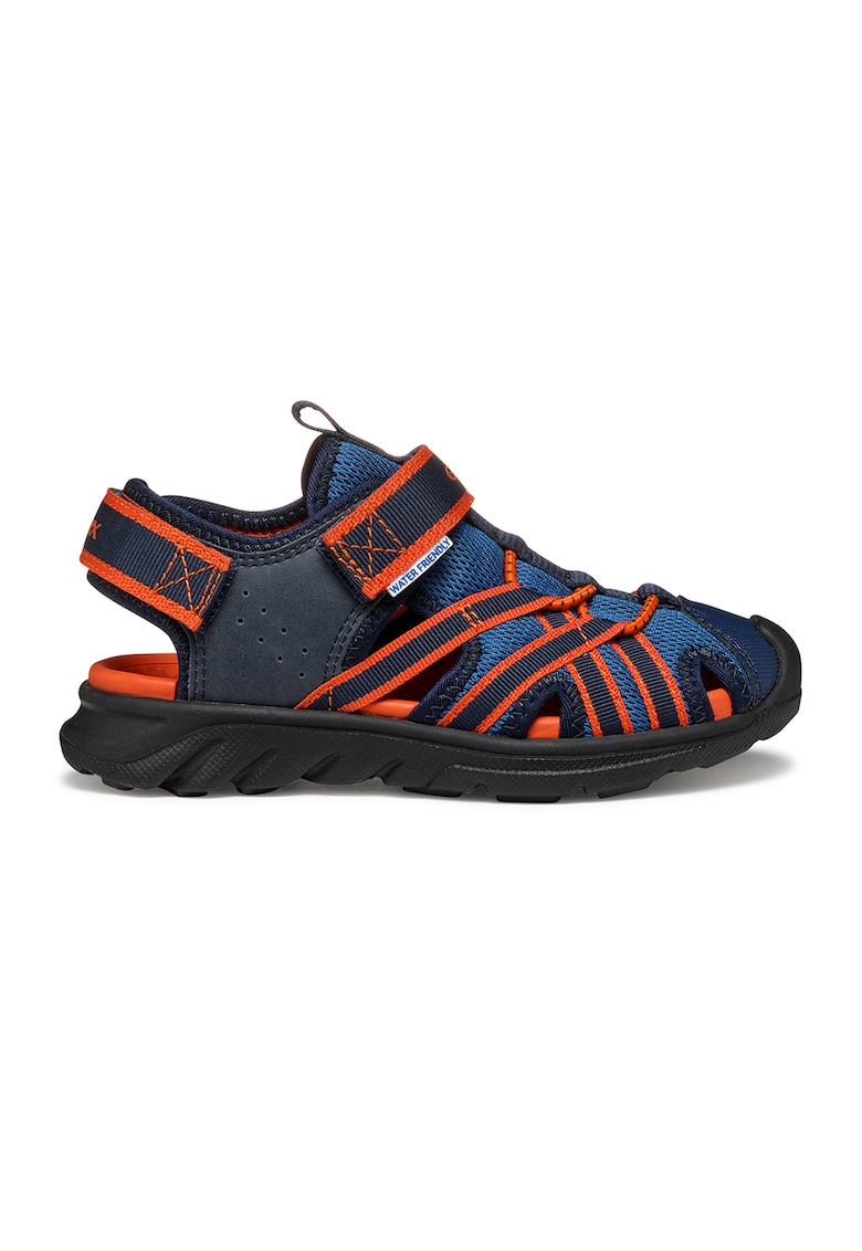 Sandale fisherman cu velcro Airadyum - Rosu/Bleumarin