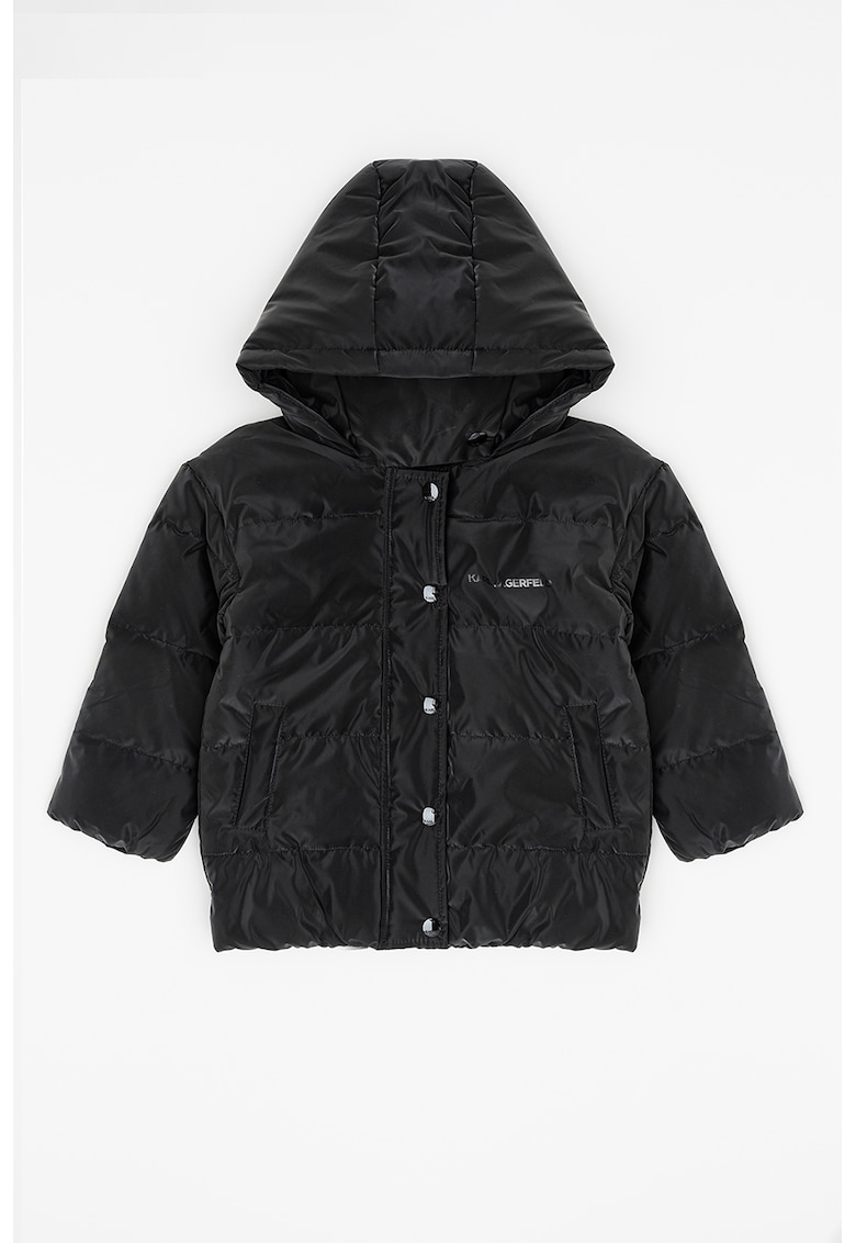 Karl Lagerfeld - Geaca cu aspect mattlasat - Negru