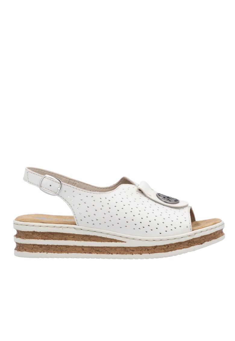Sandale casual - dama -  ANTISTRESS - 62902-80 alb - piele naturala - Alb