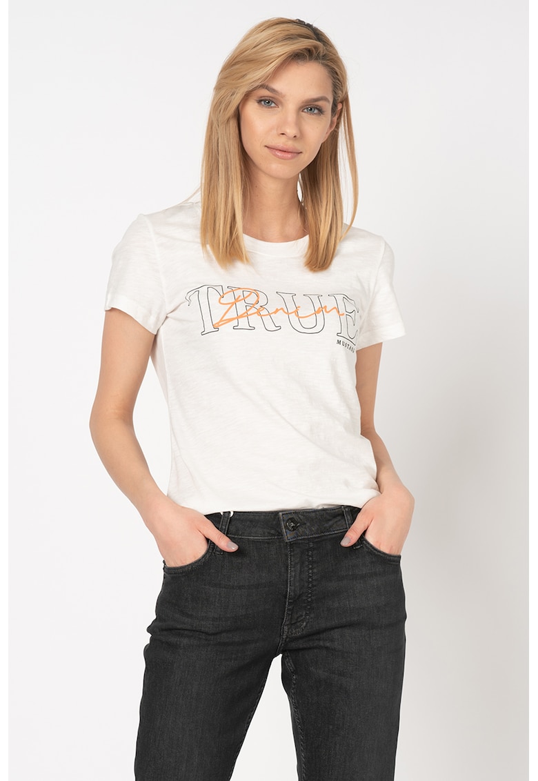Tricou din bumbac Alexia d - Alb