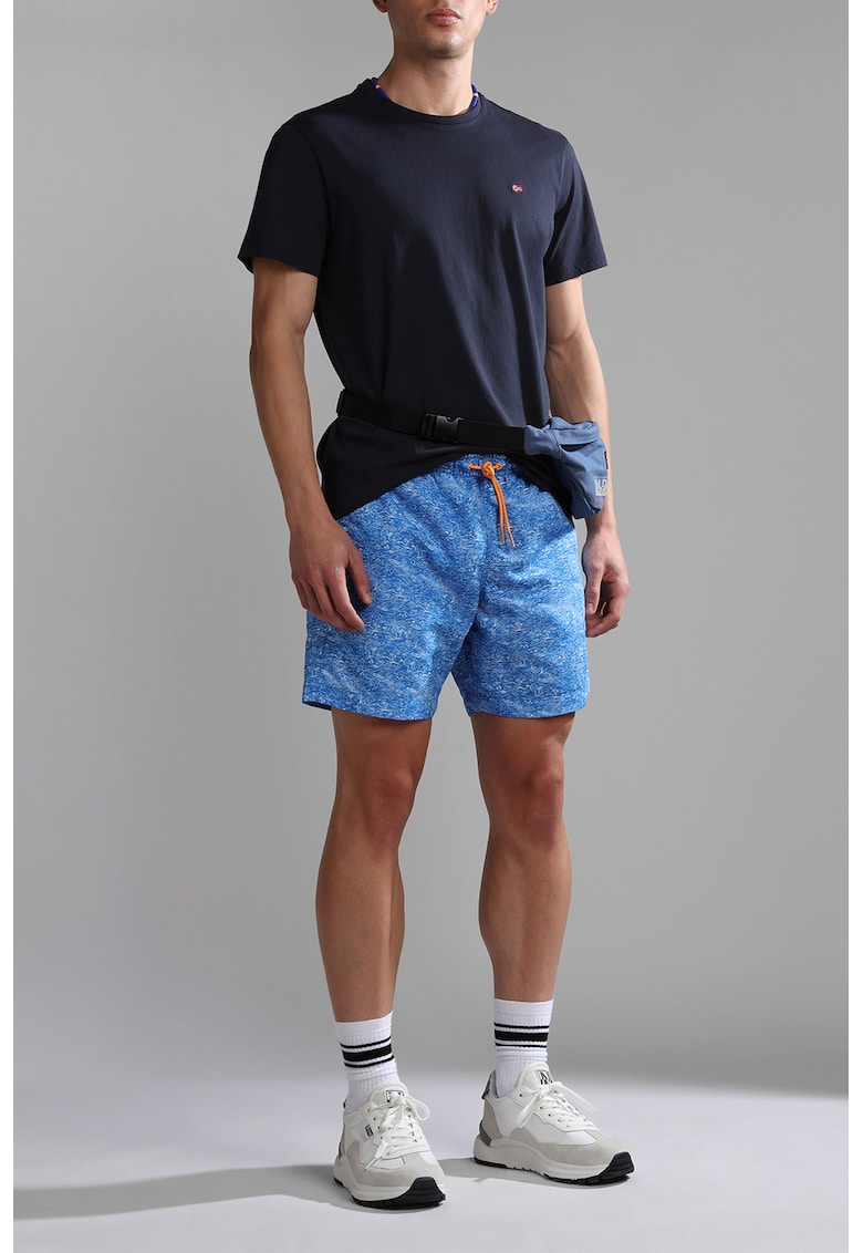 Tricou regular-fit de bumbac Salis - Bleumarin