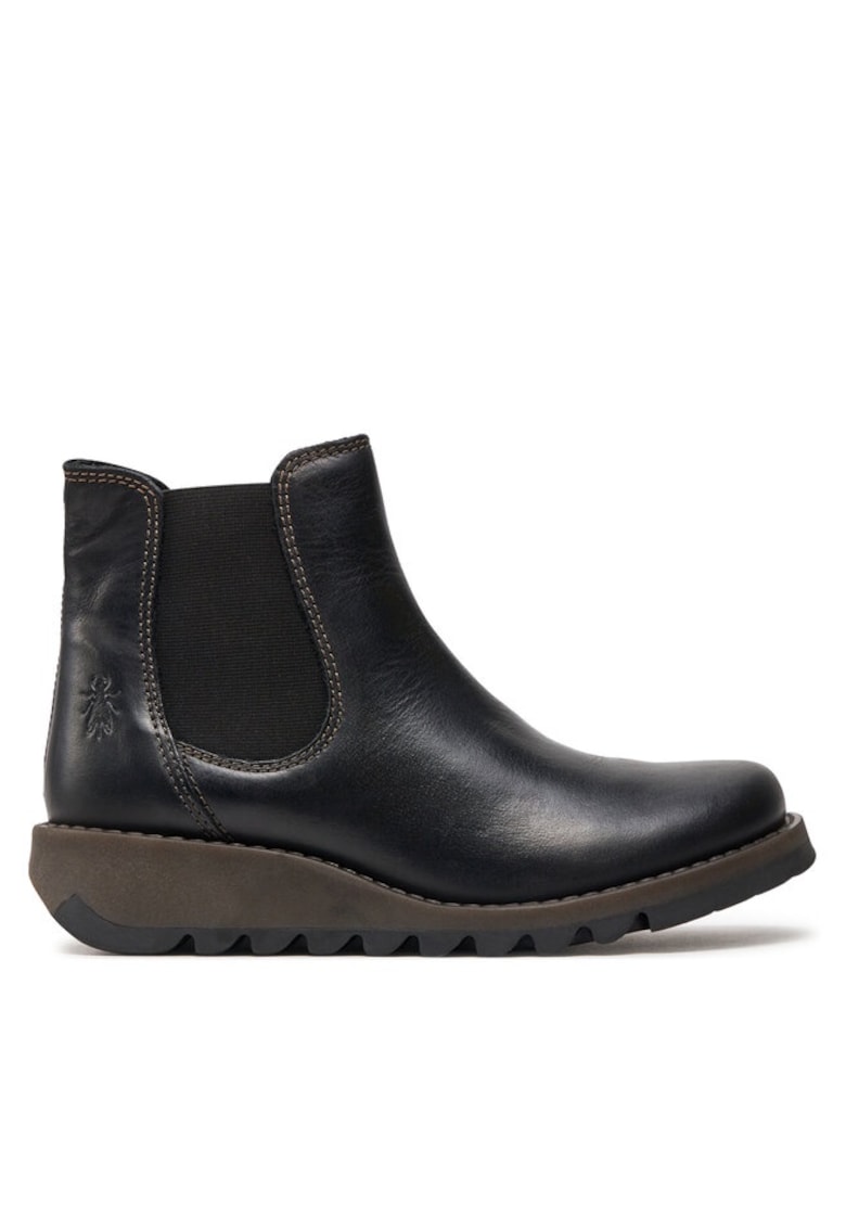 Ghete dama  197478101 - Piele naturala/Textil - Negru