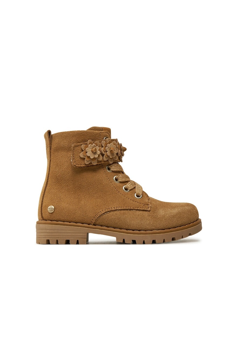Ghete copii -  86121 - Piele naturala - Maro