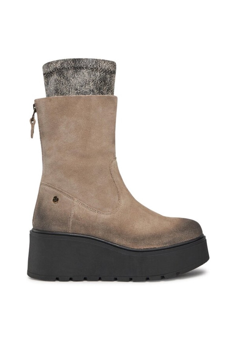 Botine dama -  44341 - Piele naturala - Bej