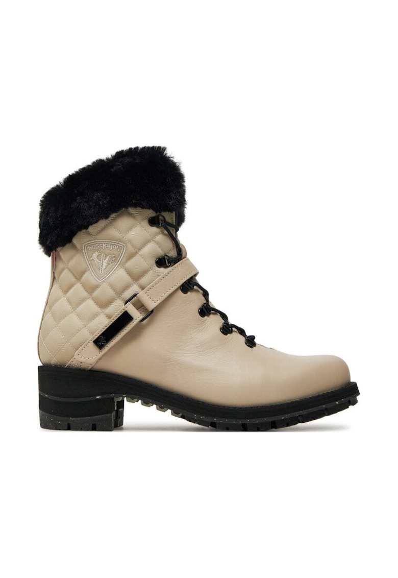 Botine dama -  36520 - Piele naturala - Ecru