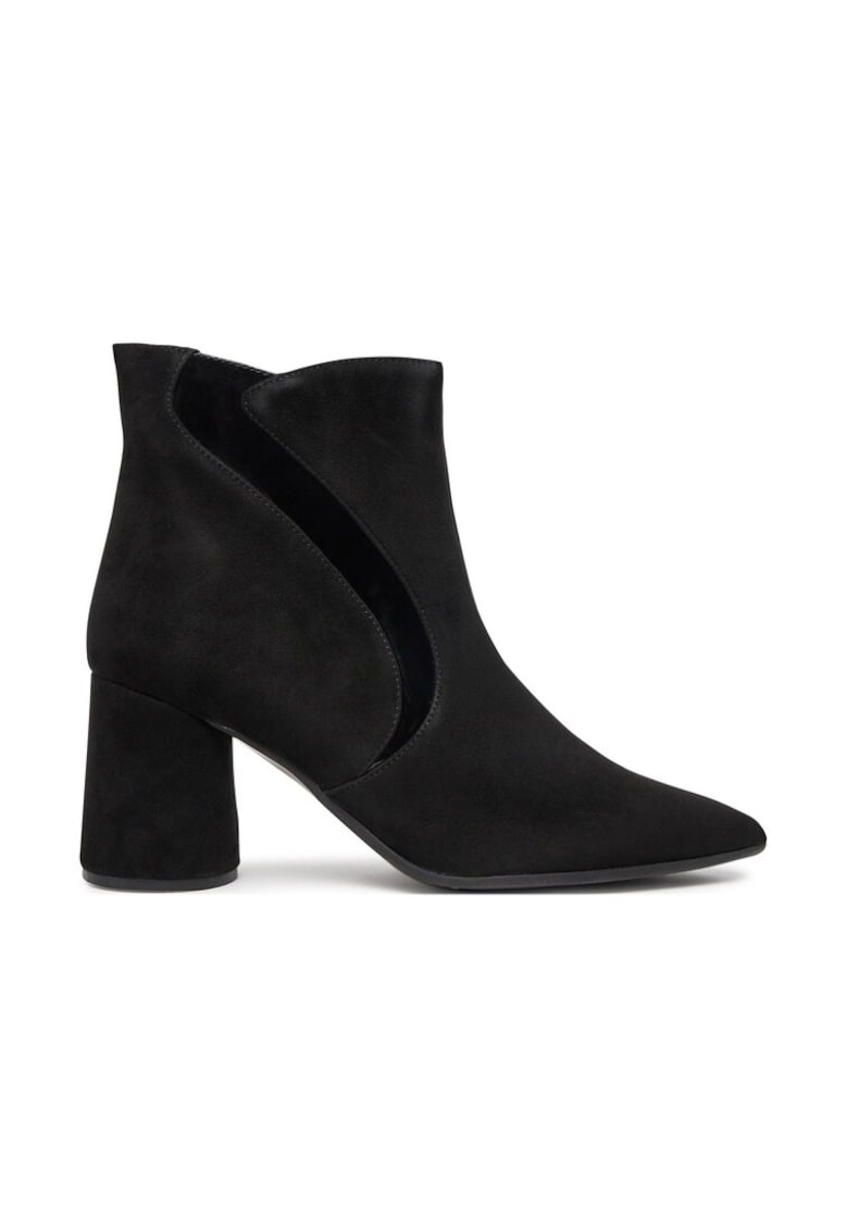Botine dama -  47877 - Piele naturala - Negru