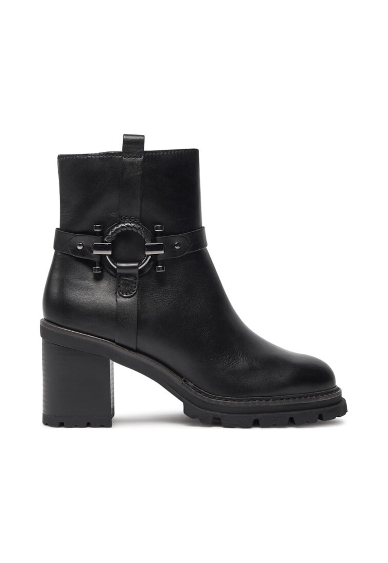 Botine dama -  42957 - Piele naturala - Negru
