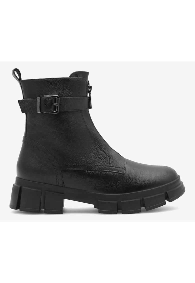 Ghete fete  5905588143123 - Piele naturala - Negru - Negru