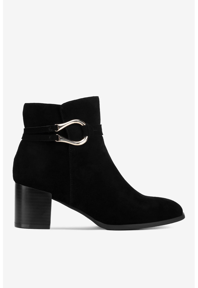 Ghete dama  5905588884927 - Piele intoarsa - Negru - Negru