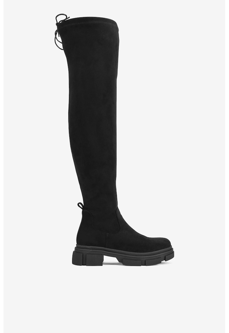 Cizme dama  5905588887096 - Textil - Negru - Negru