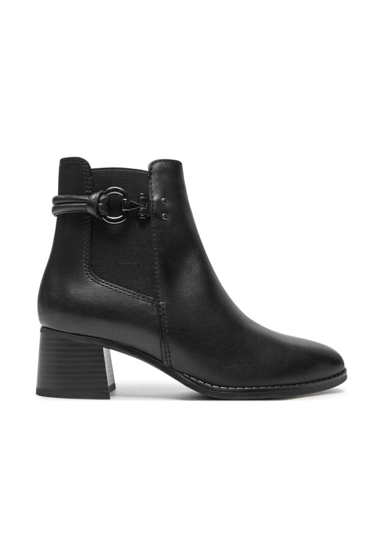 Botine dama -  42360 - Piele naturala - Negru - Negru