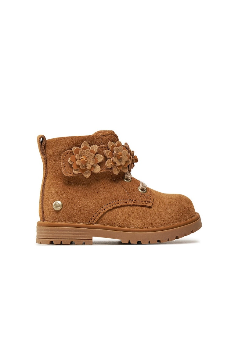 Ghete copii -  85285 - Piele naturala - Maro