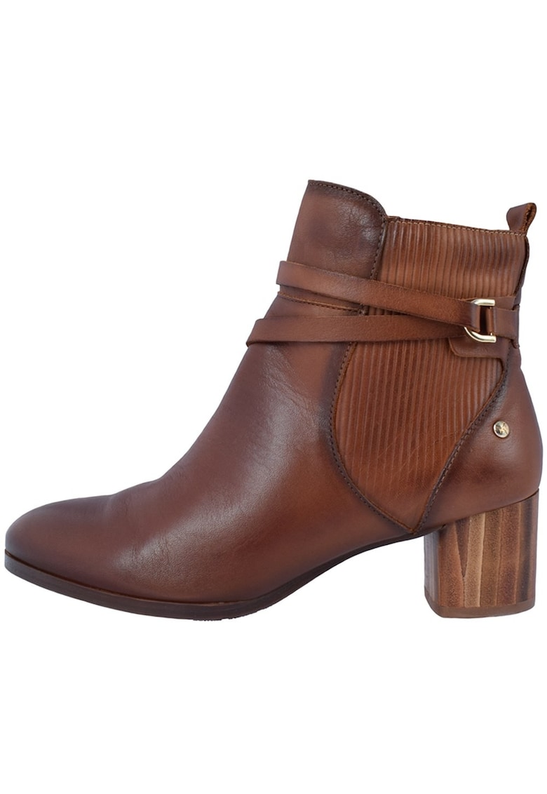 Ghete dama - din piele naturala - marca  W1Z-8841-16-Q-21 - coniac - Maro cognac