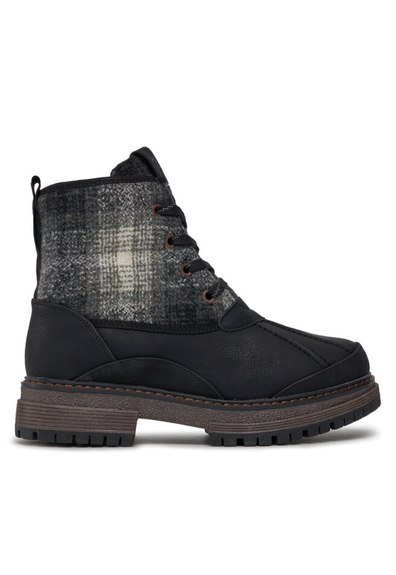 Ghete dama  303015473 - Piele ecologica/Textil - Negru