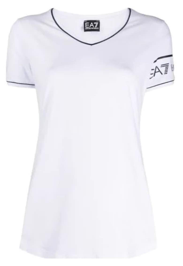 Tricou croiala regulata si logo -
