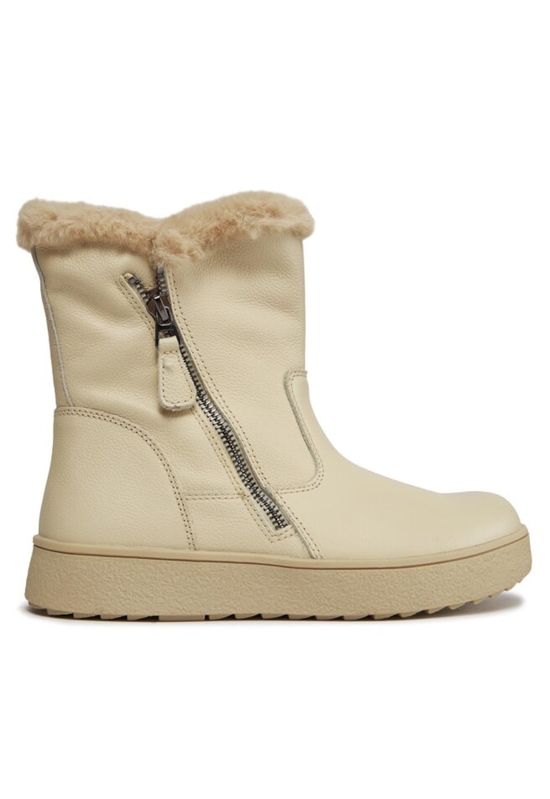 Botine dama  303529291 - Piele naturala - Bej