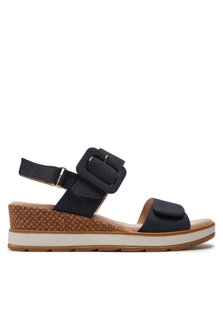 Oferte la Sandale dama -  30366655239 - Piele naturala/Piele nabuc - Bleumarin