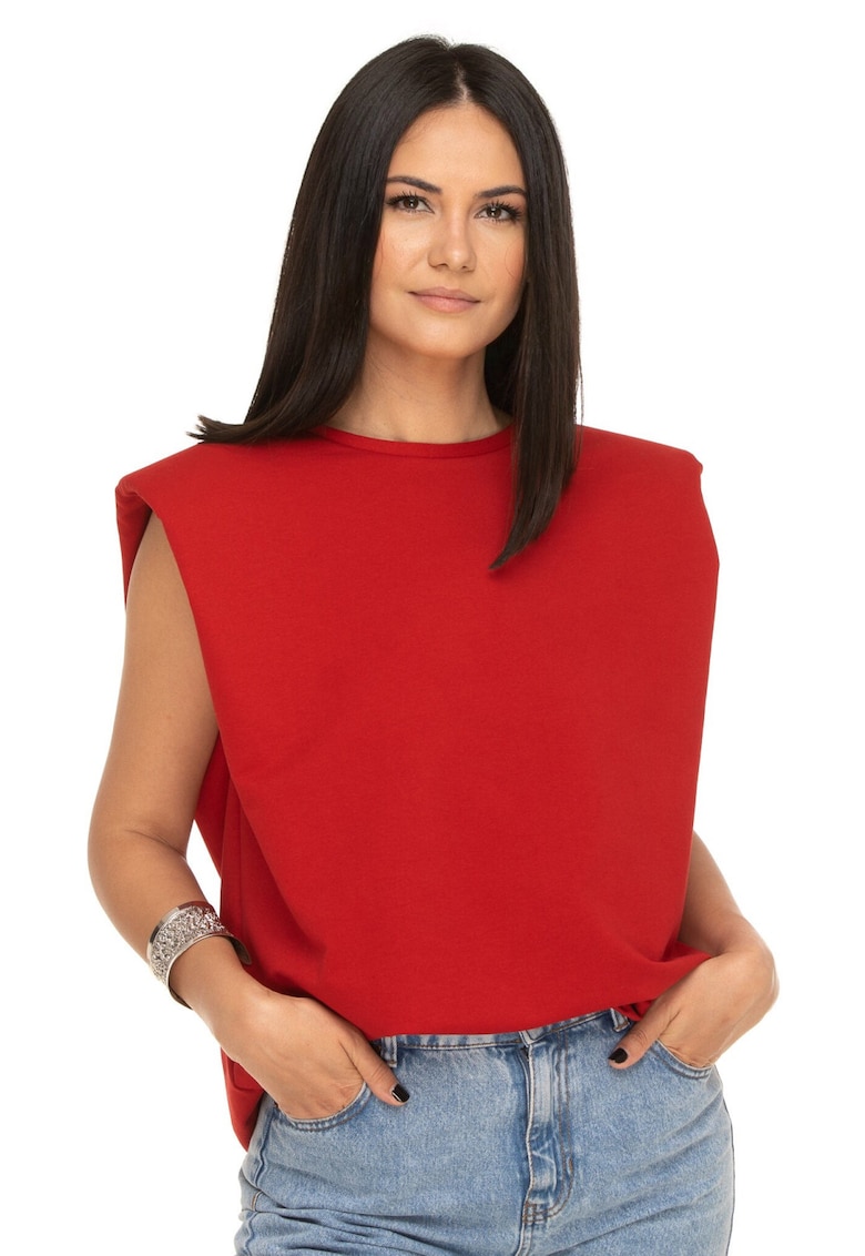 Tricou rosu supradimensionat - Rosu