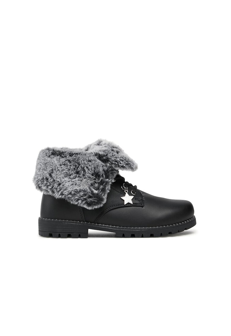 Botine dama -  69527 - Piele ecologica - Negru