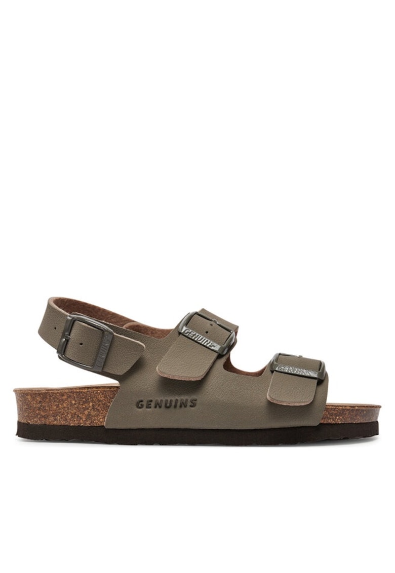 Sandale dama -  Piele ecologica - Gri - Gri