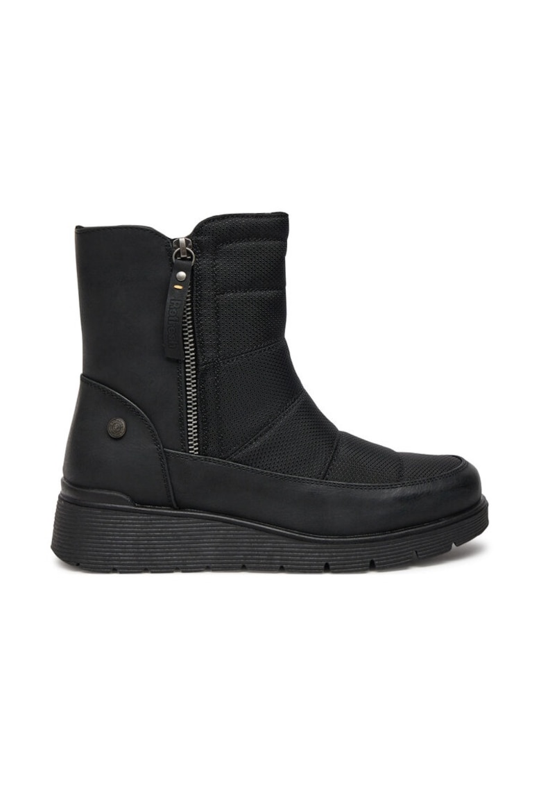 Botine dama -  51488 - Piele ecologica - Negru