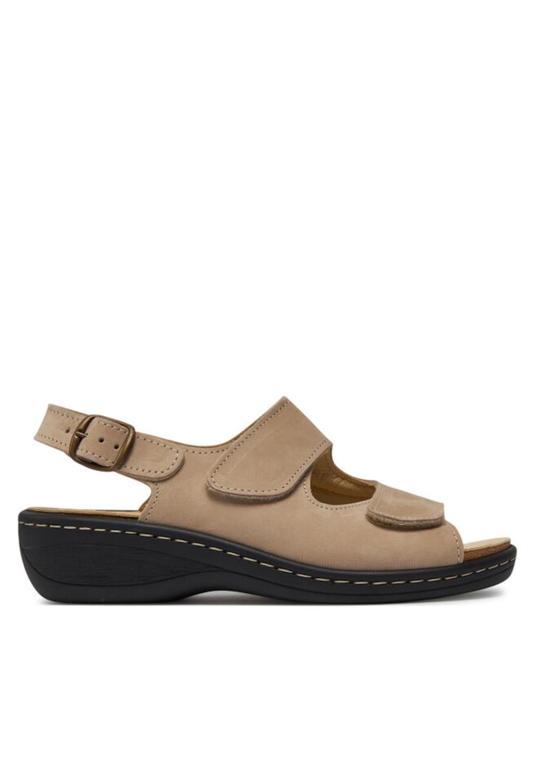Sandale dama Brinkmann - 303787912 - Piele naturala/Piele nabuc - Bej - Bej