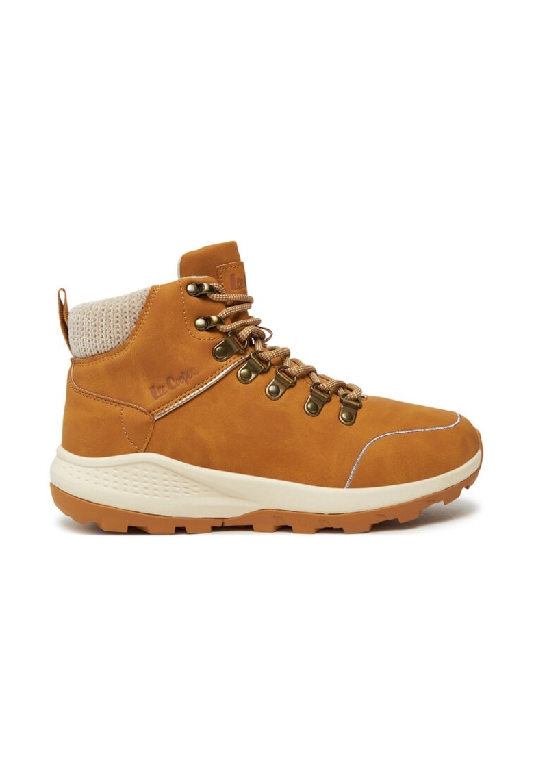 Botine dama -  22327 - Piele ecologica - Maro