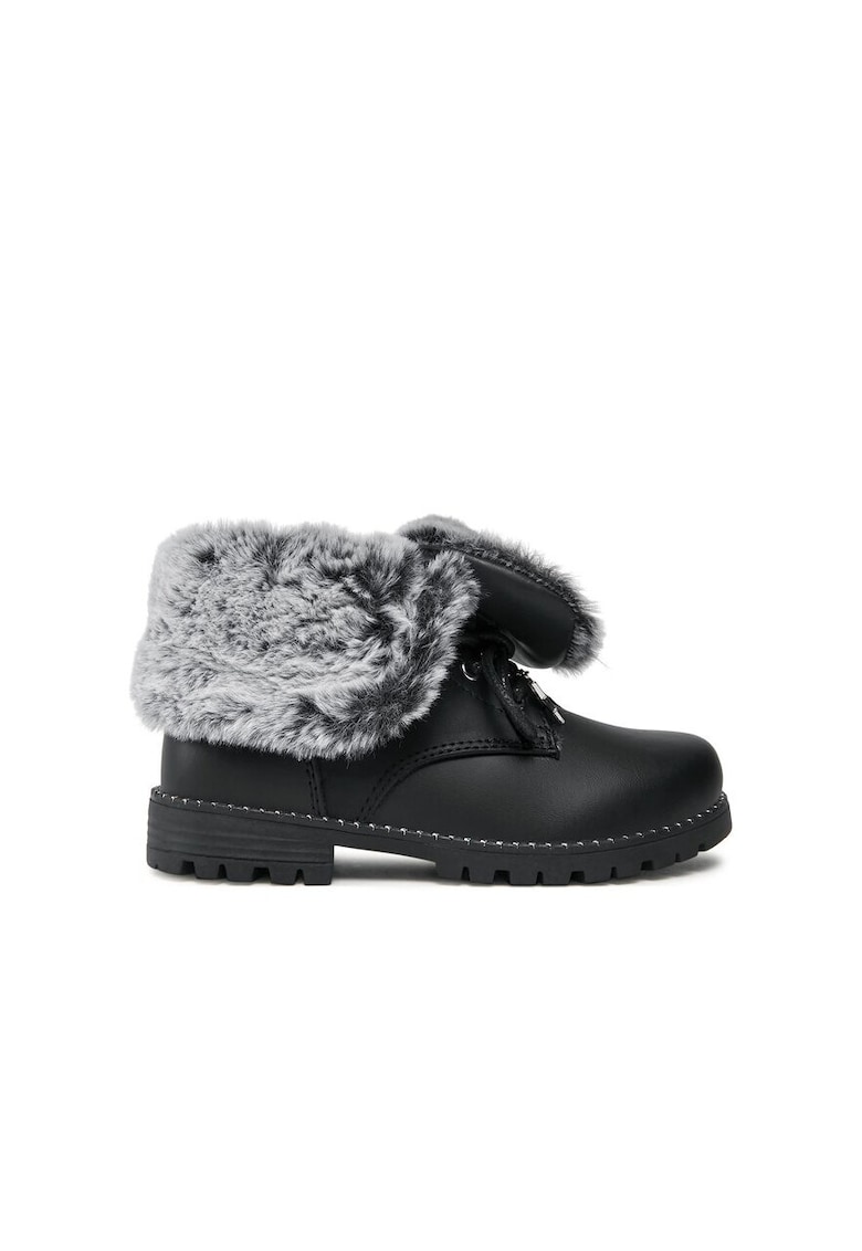 Botine dama -  64843 - Piele ecologica - Negru