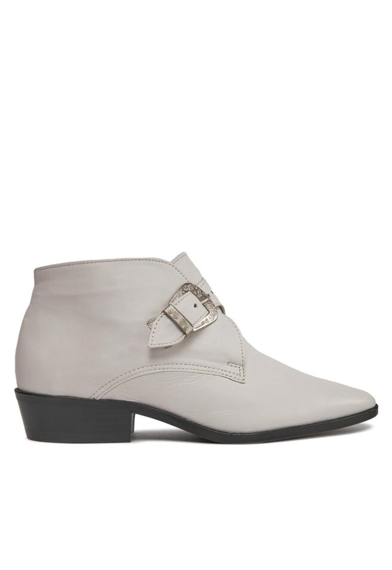 Botine dama -  30388957936 - Piele naturala - Alb