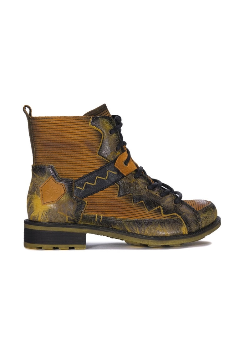 Botine dama -  52581 - Piele naturala - Galben