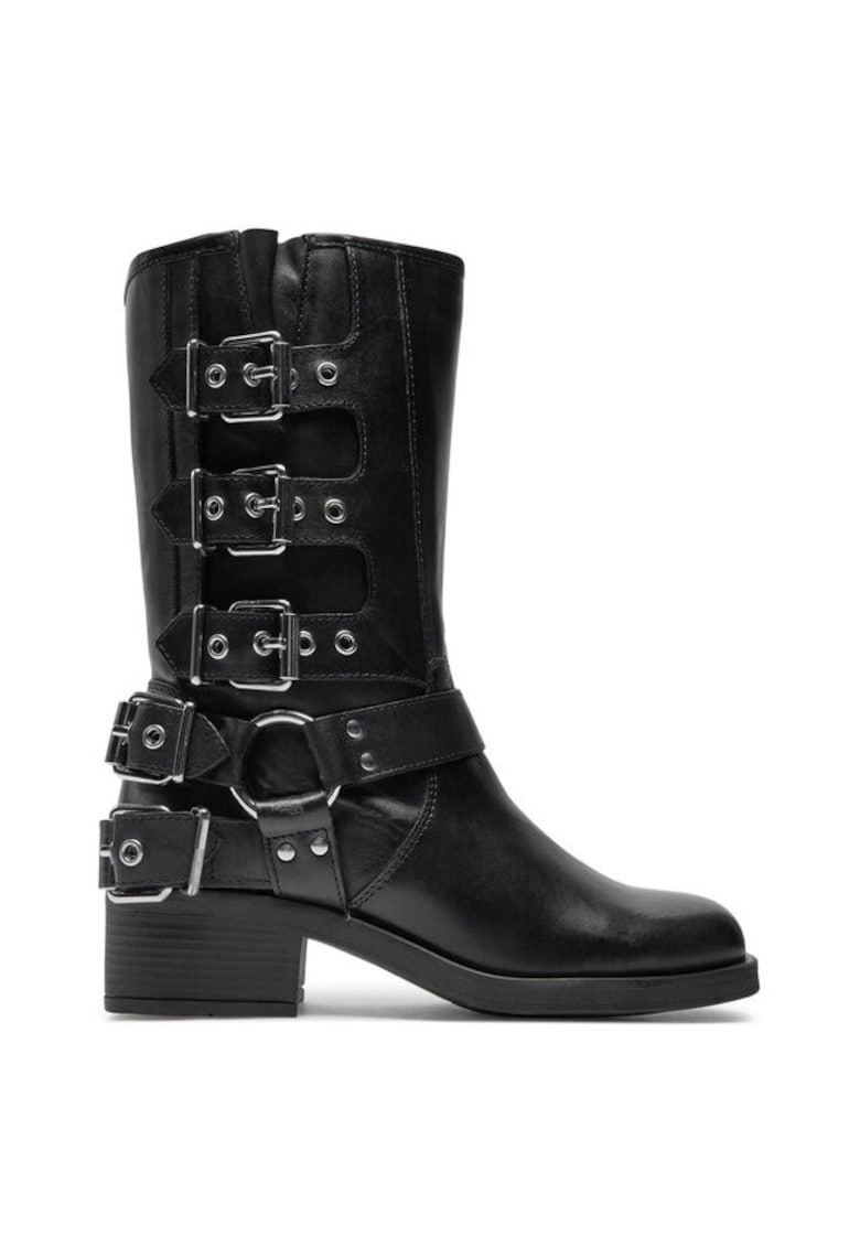 Ghete dama  304205880 - Piele naturala - Negru - Negru