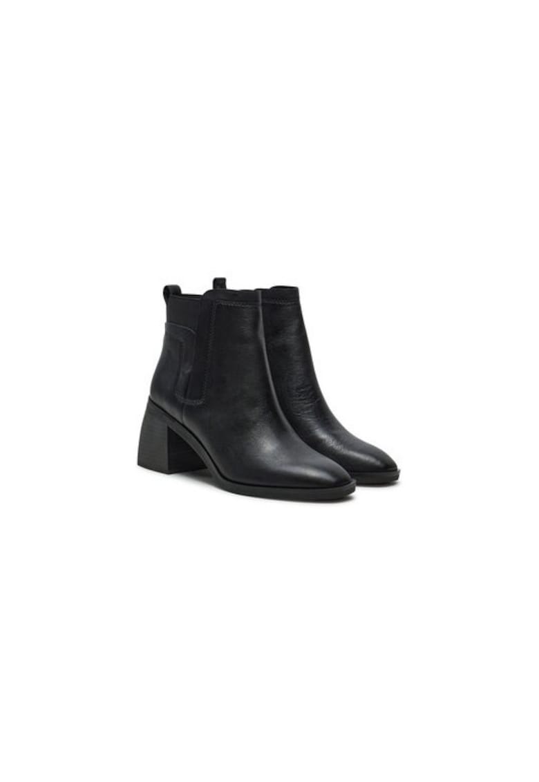 Ghete dama  304205392 - Piele naturala - Negru - Negru