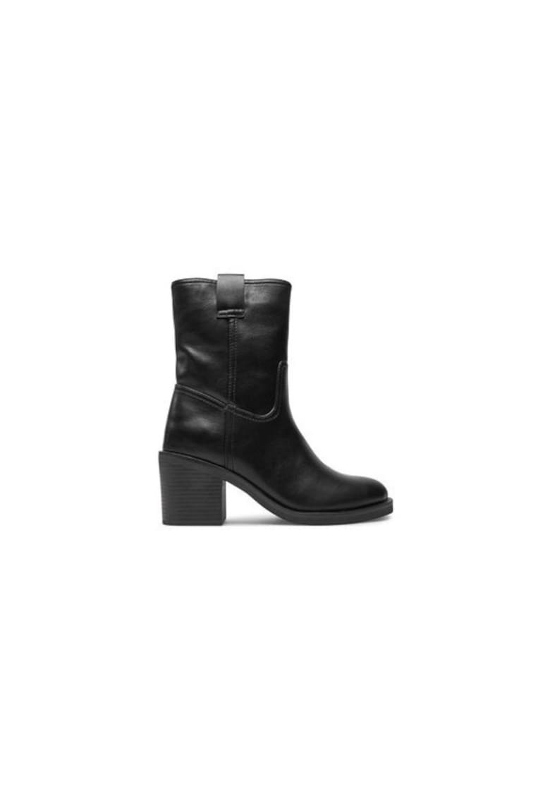 Ghete dama  304428944 - Piele ecologica - Negru - Negru