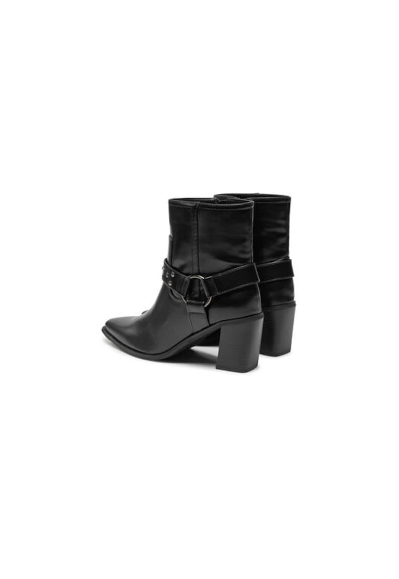 Ghete dama  304429064 - Piele ecologica - Negru - Negru