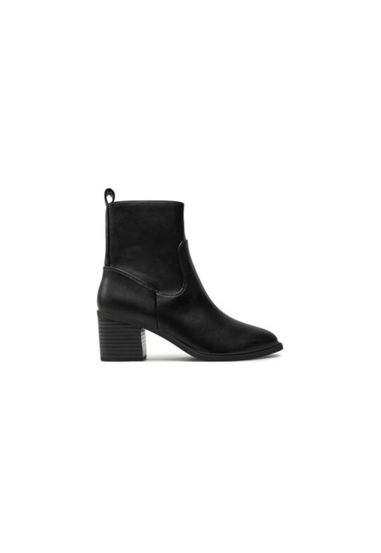 Ghete dama  304429033 - Piele ecologica - Negru - Negru
